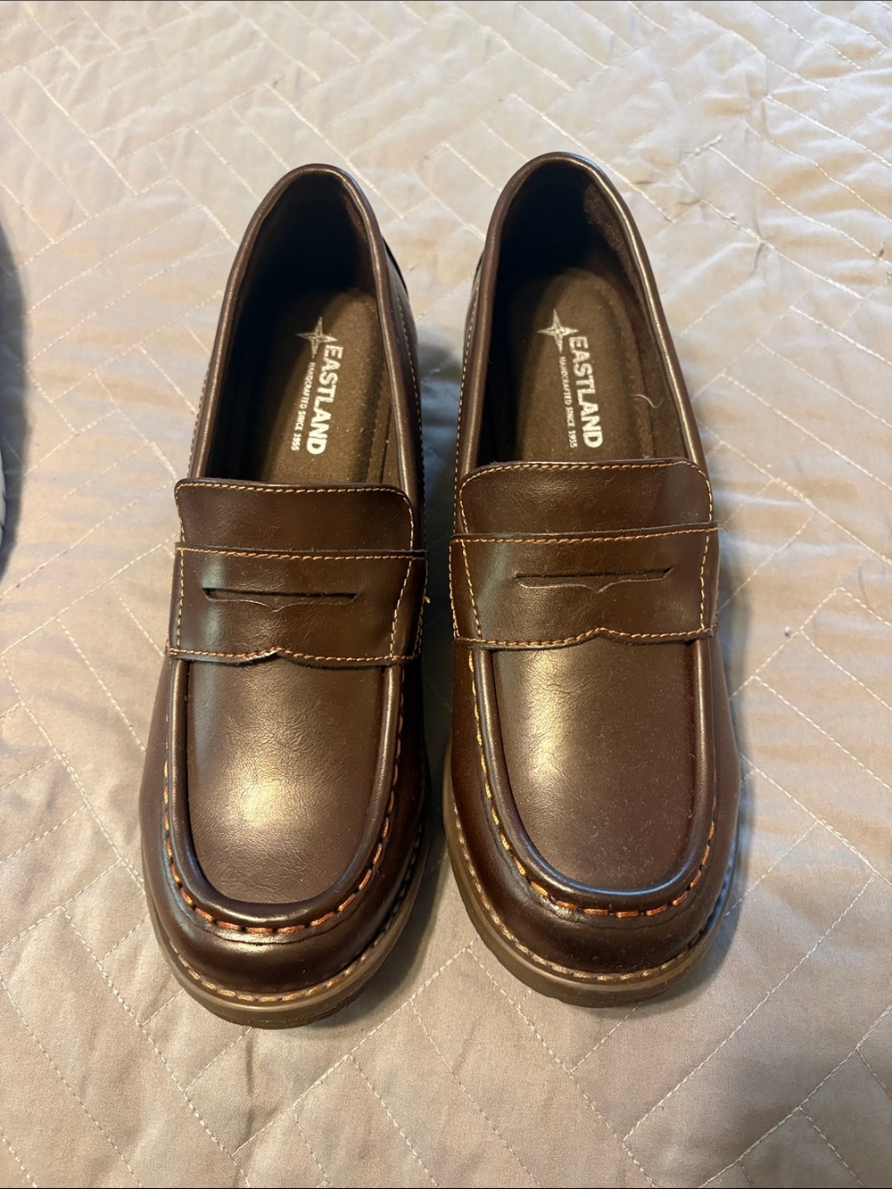 Eastland Dark Brown Classic Penny Loafers for Women